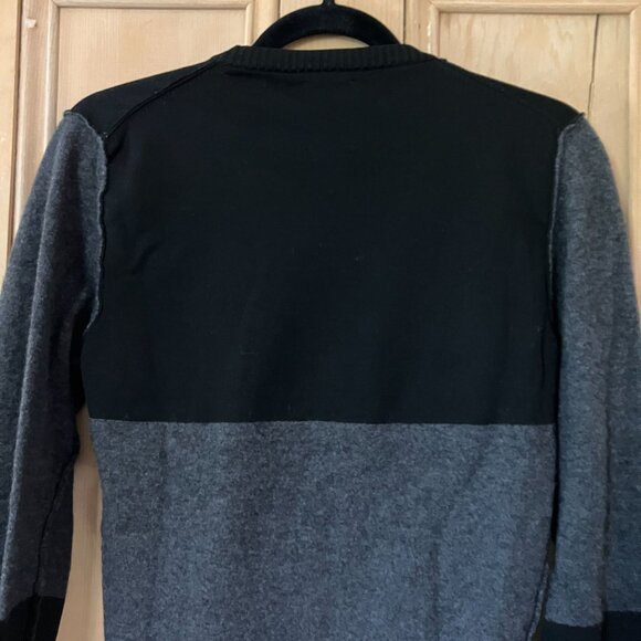 Diesel Industry Womens Colorblock Wool Designer Sweater Size Small Gray FA EXC - Picture 10 of 11